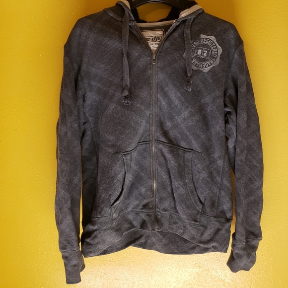 HOST PICK 😀 Urban Pipeline Men's Zip Up Lined Gray Hoodie Sz M - Picture 2 of 7